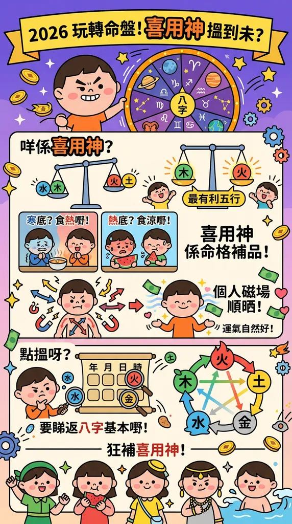 2026五行分析指南：點樣運用喜用神調整個人命盤？