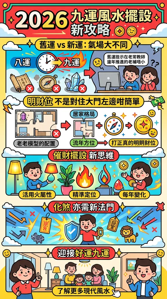 2026九運風水擺設：點樣佈局先可以催財同化煞？