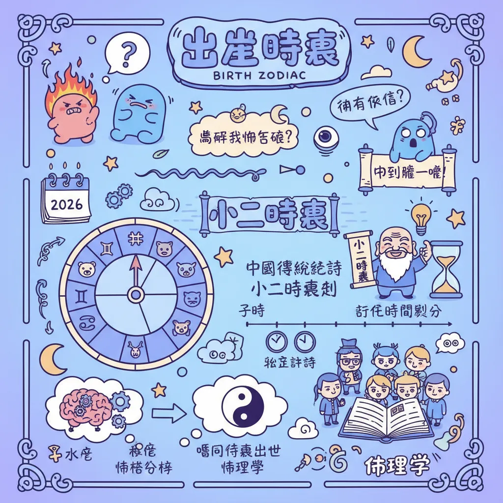 由出生時辰睇十二時辰性格與命格分析
