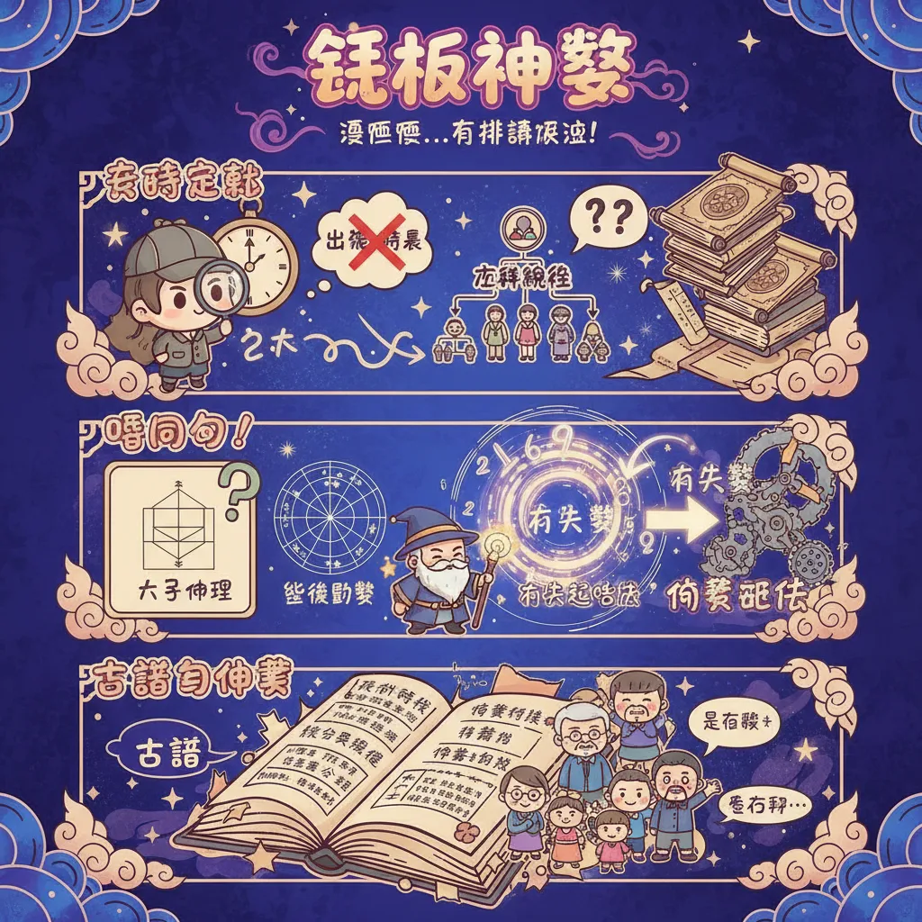 鐵板神數點樣透過考時定刻推算六親關係？