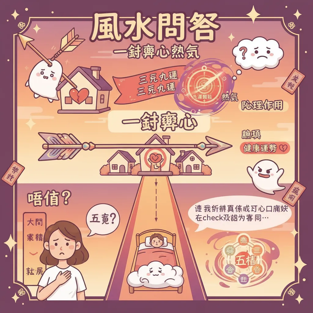 風水問答：面對一箭穿心煞氣，點樣做化煞方法？