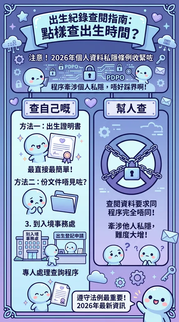 出生登記紀錄查閱程序與個人資料私隱條例須知