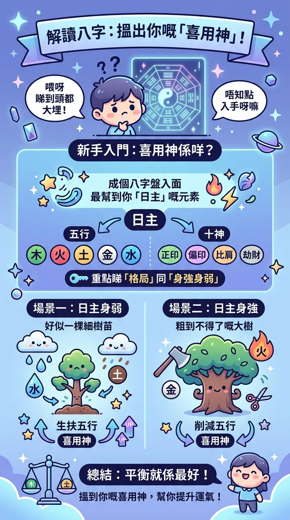 算八字命盤必睇：點樣運用喜用神改善人生運勢？