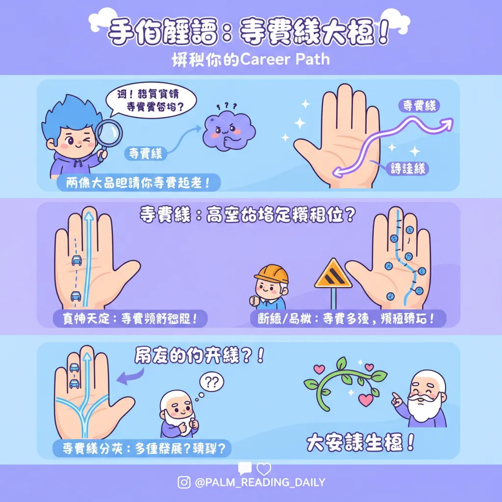 透過手相解讀分析事業線與智慧線，助你規劃事業格局